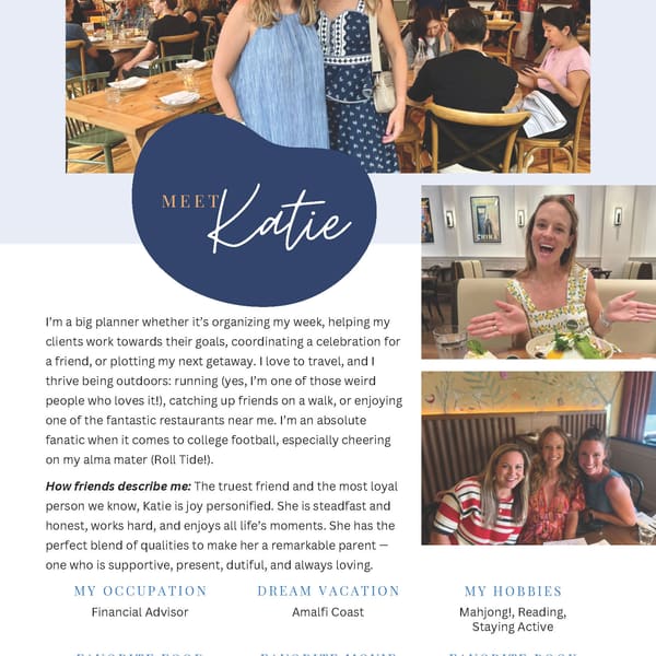 Katie Sanders Adoption Profile Book Page 04